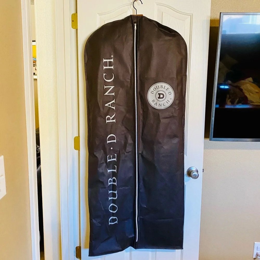 NEW! The Double D Ranch Full-Length Black Suede Hand-Embroidered Obregon Coat - Picture 16 of 17